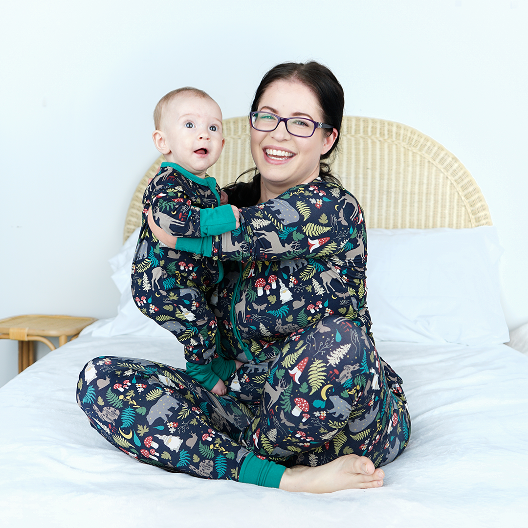 Night Forest Bamboo Convertible Pajamas