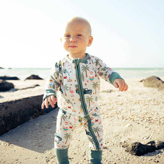 Coastal Christmas Bamboo Convertible Pajamas