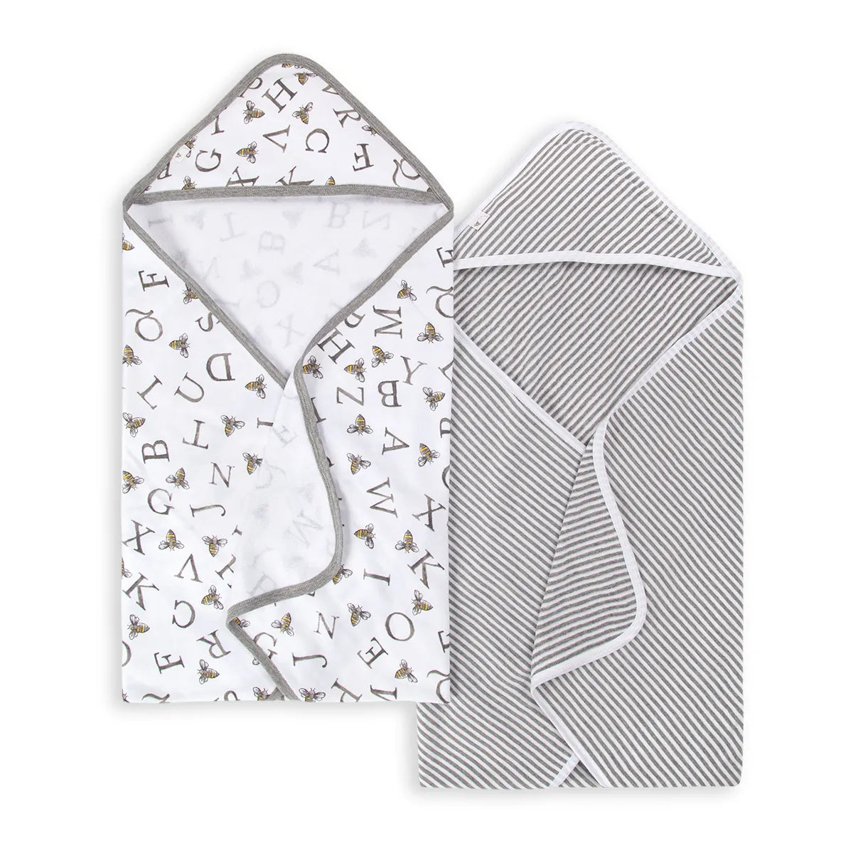 A-Bee-C Organic Cotton Hooded Towels-2 Pack
