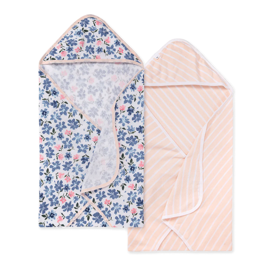 Botanical Gardens Organic Cotton Hooded Towels- 2 Pack