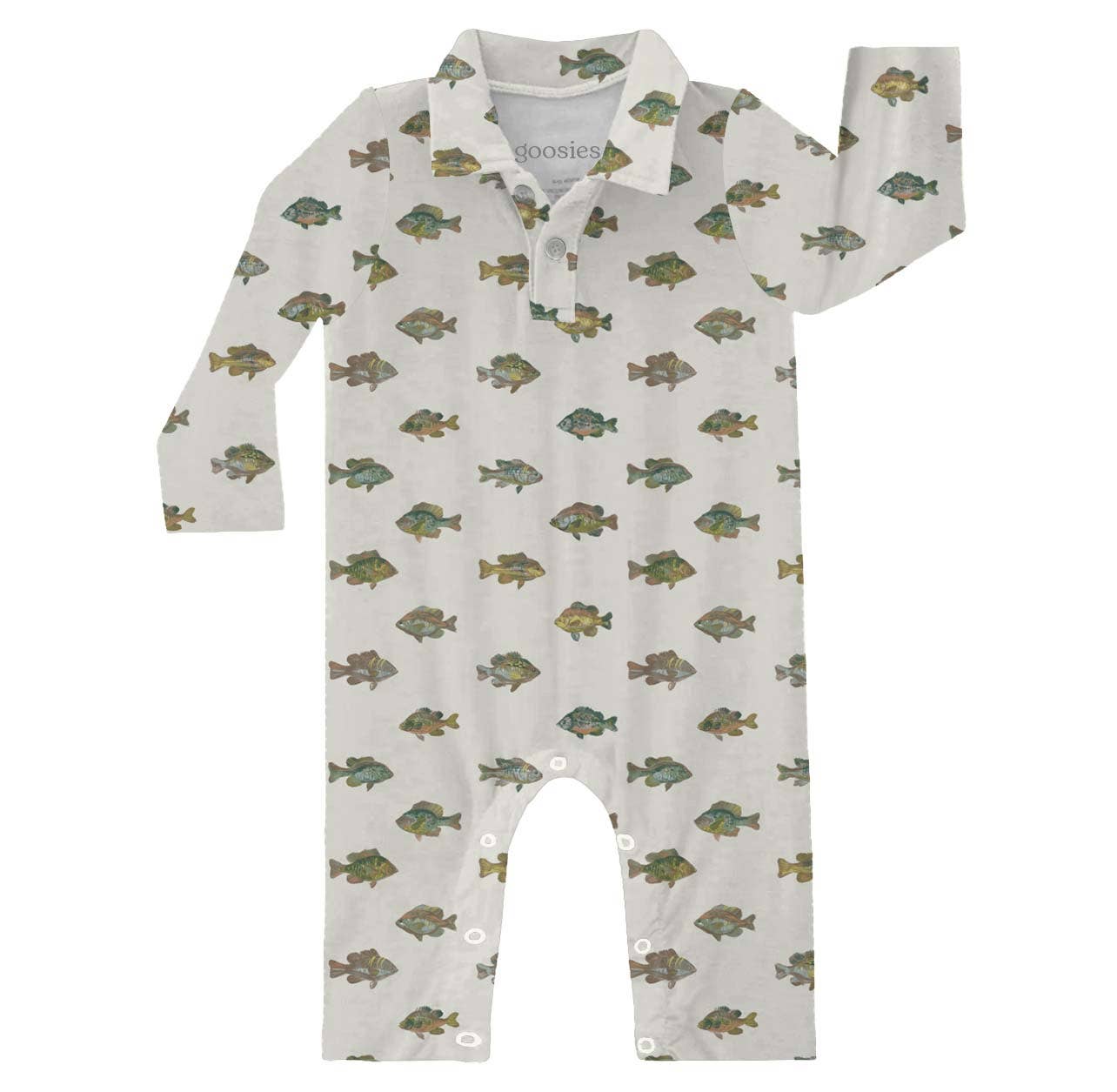 Fish Bamboo Polo Romper