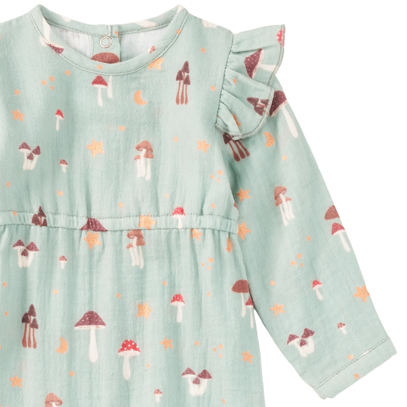 Dreamcap Forest Muslin Ruffle Romper