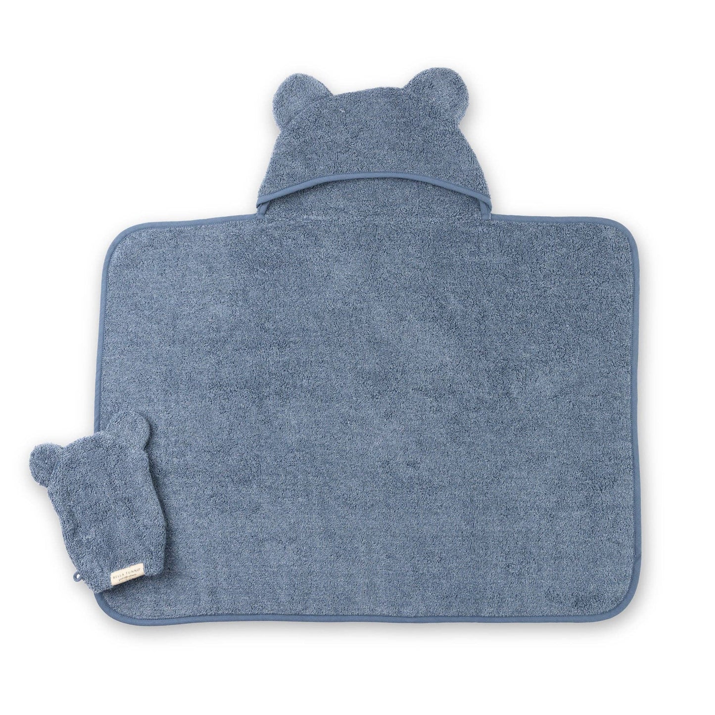 Hooded Towel + Wash Mitt Set- Rain