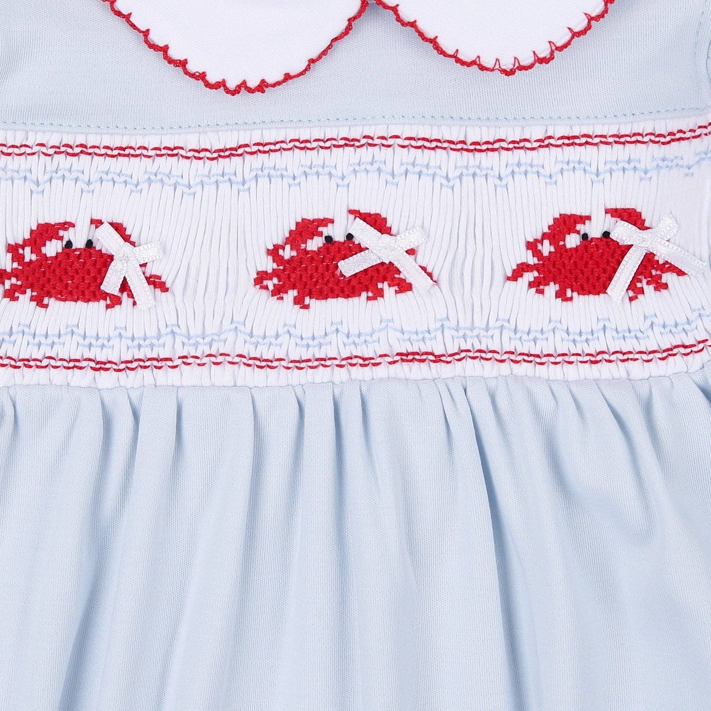 Crab Classics Smocked Footie