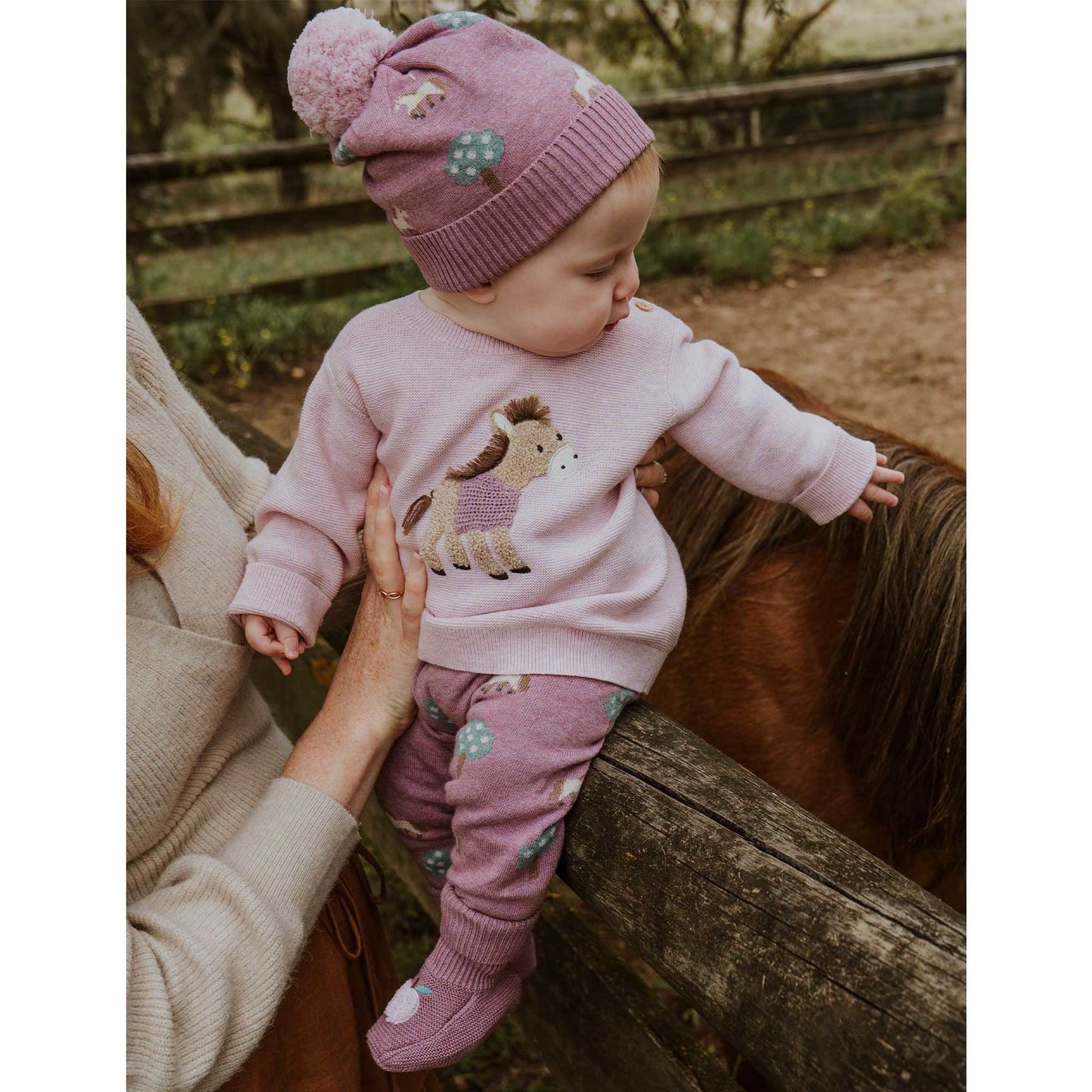 Organic Horse Sweater and Legging Set