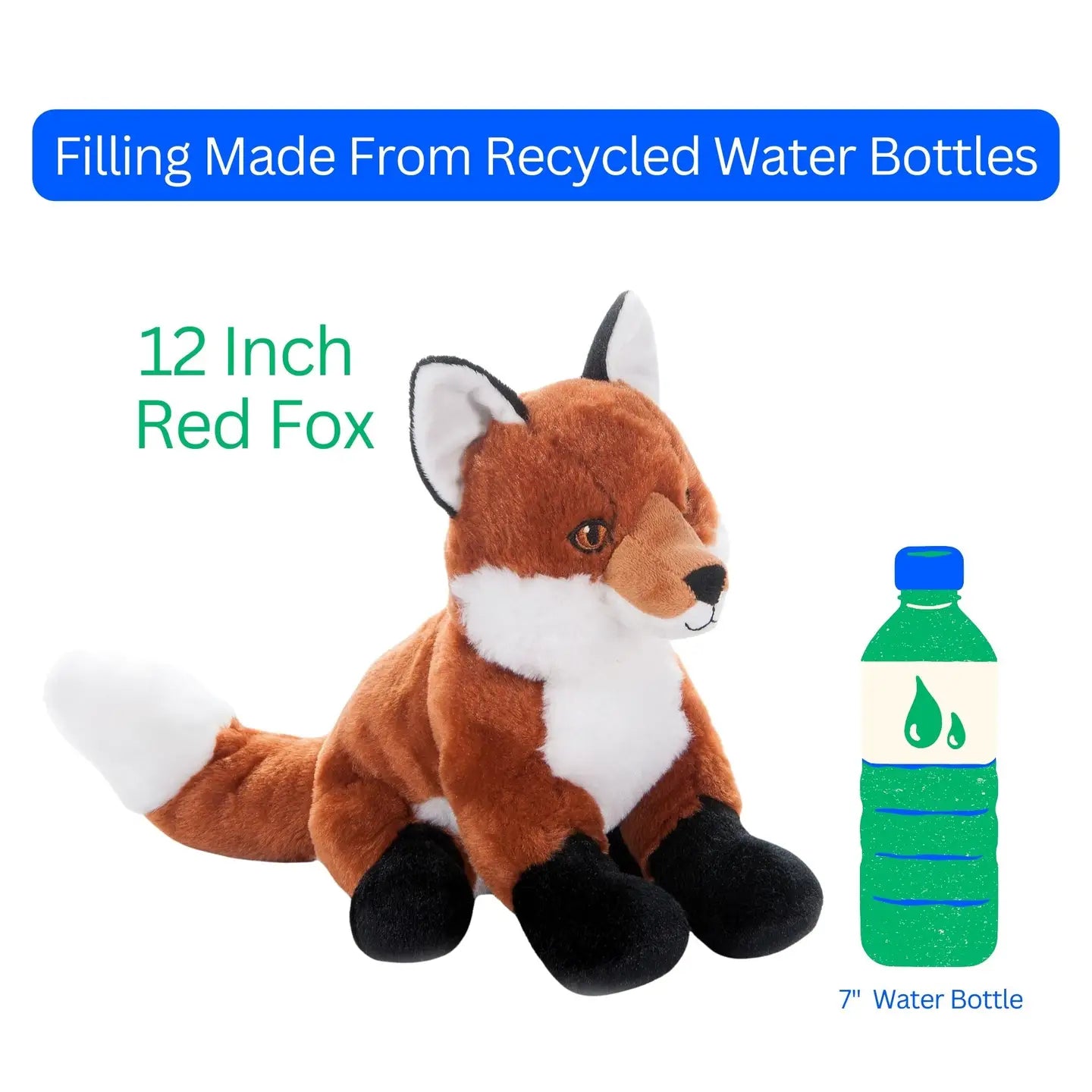 12" Earth Keeperz Red Fox Stuffed Animal