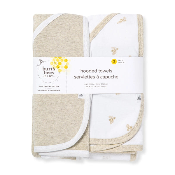 Golden Bee Organic Cotton Hooded Towels-2 Pack