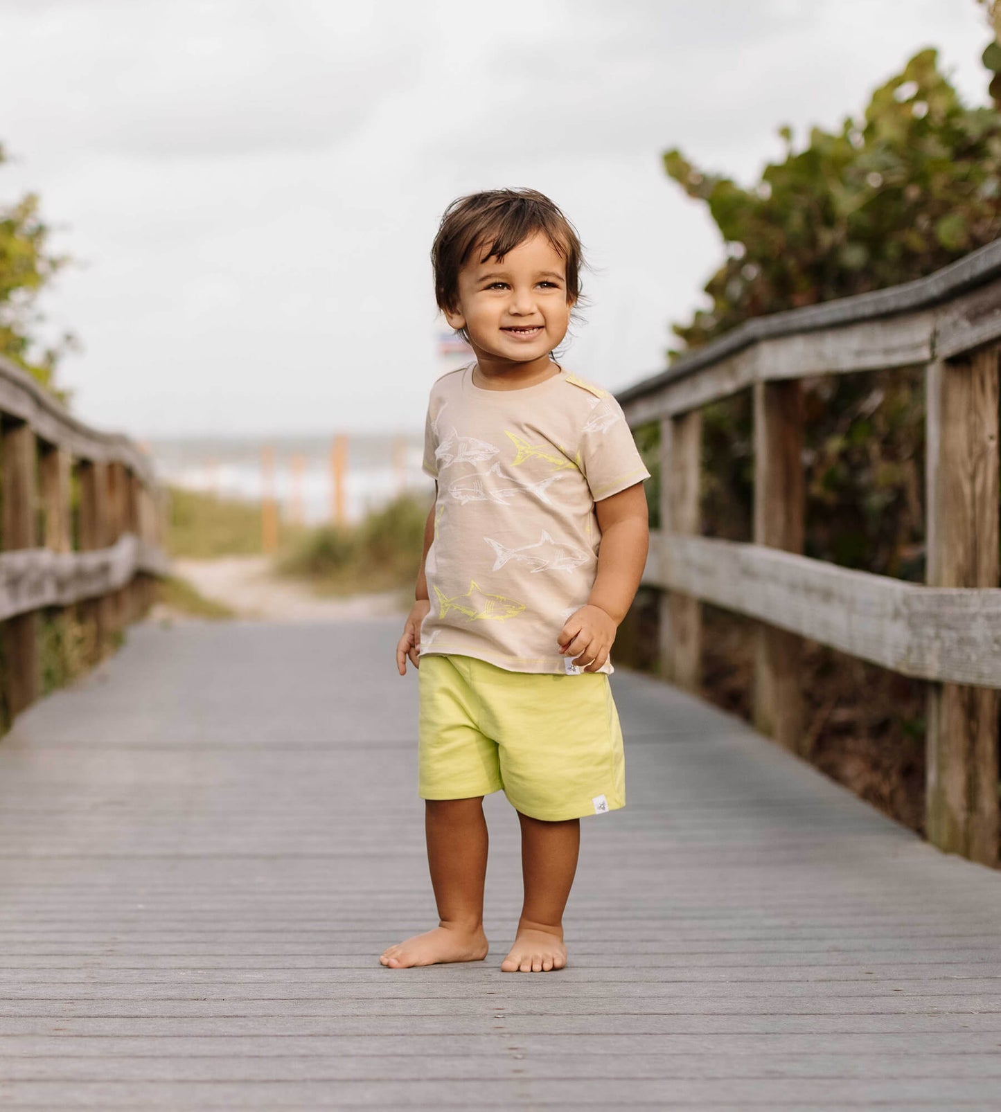 Great White Shark Organic Shirt & Short Set