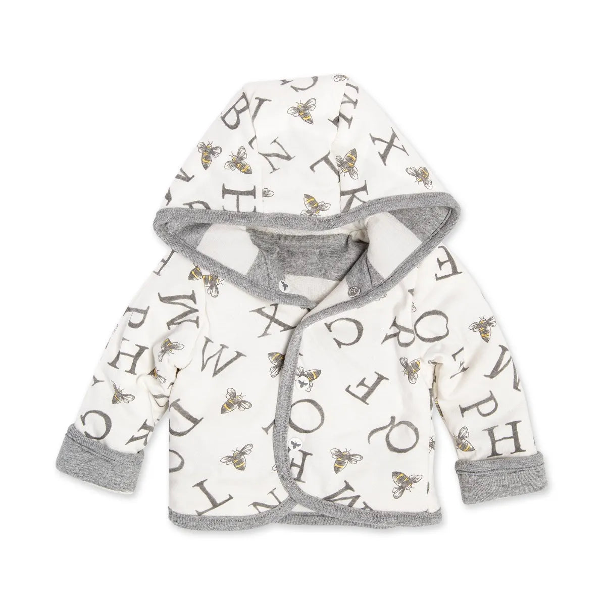 A-Bee-C Organic Reversible Jacket - Heather Grey