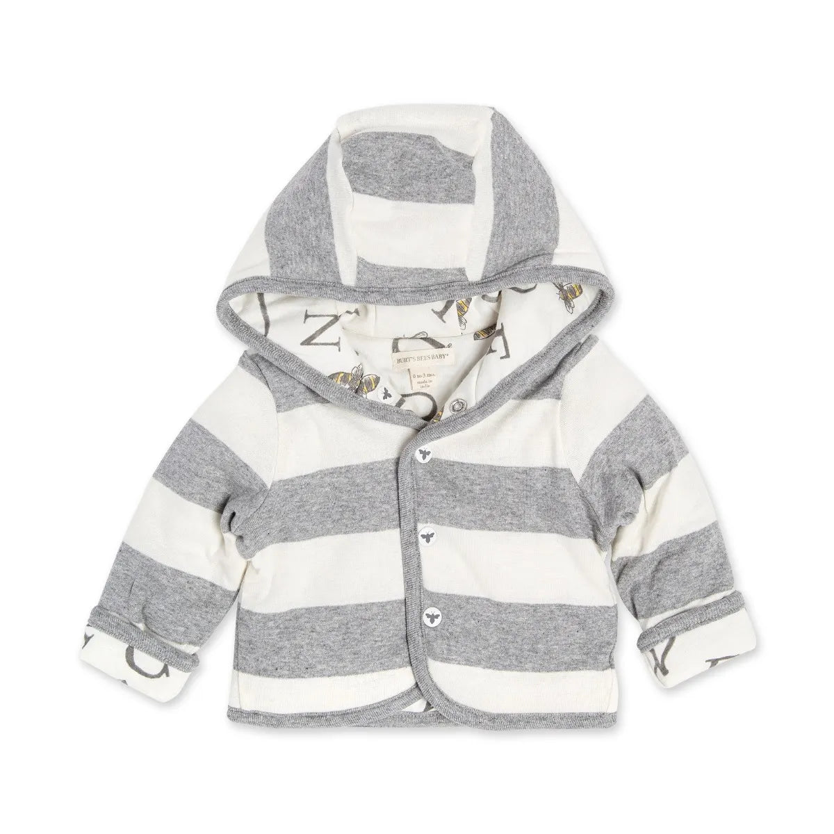 A-Bee-C Organic Reversible Jacket - Heather Grey