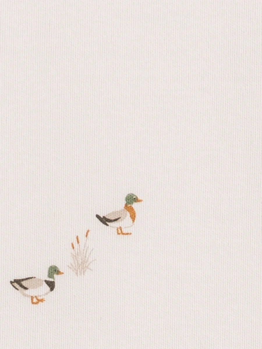 Organic Peyton Zip Footie - Mallard