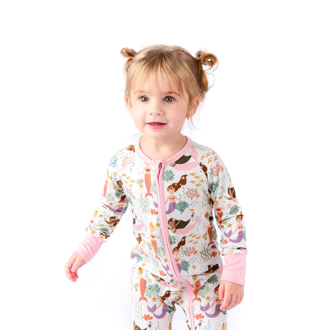 Making Waves Mermaids Bamboo Convertible Pajamas