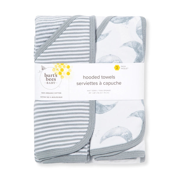 Hello Moon Organic Cotton Hooded Towels-2 Pack