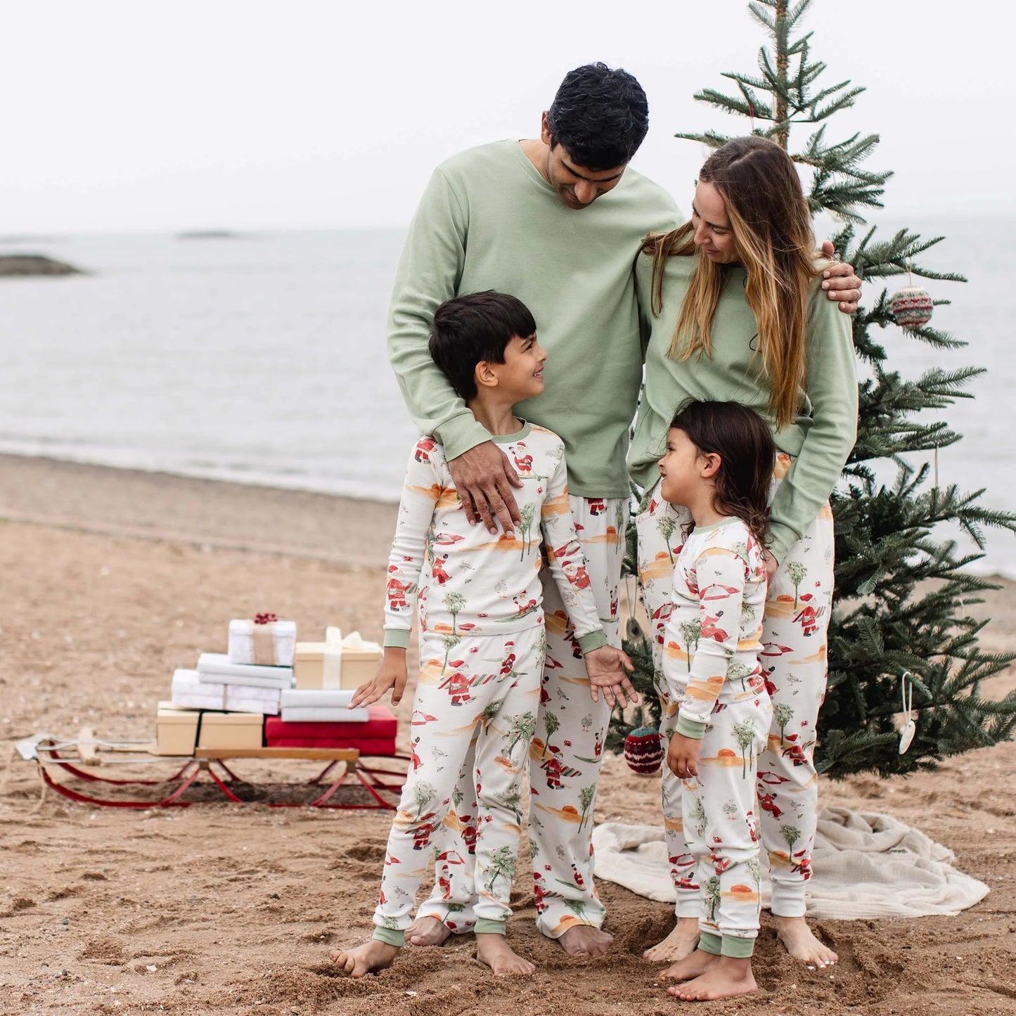 Surfin Santa Organic 2PC Pajamas