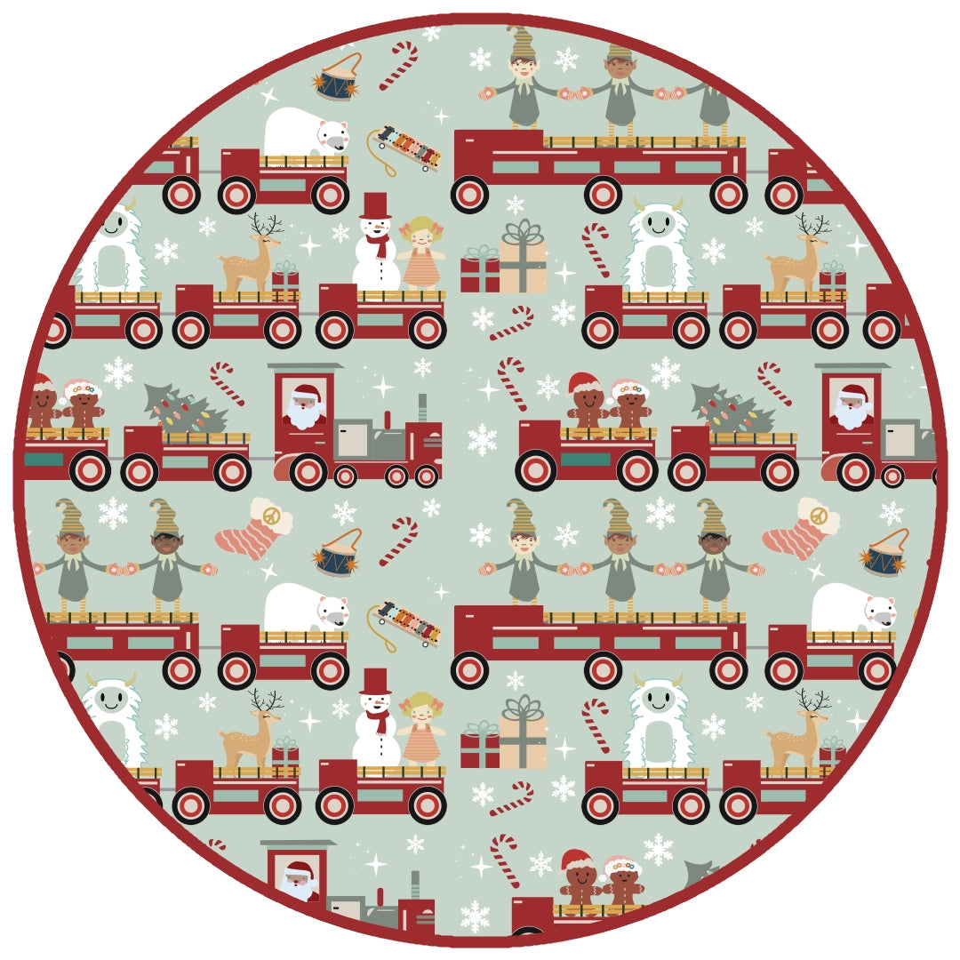 Christmas Train Bamboo Convertible Pajamas