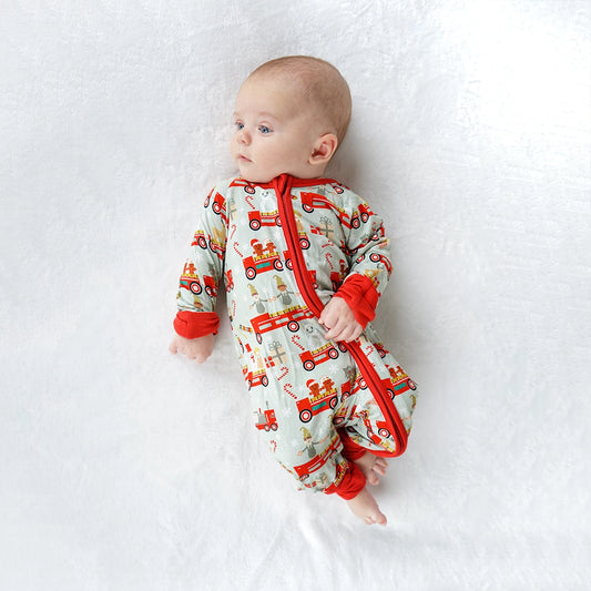 Christmas Train Bamboo Convertible Pajamas