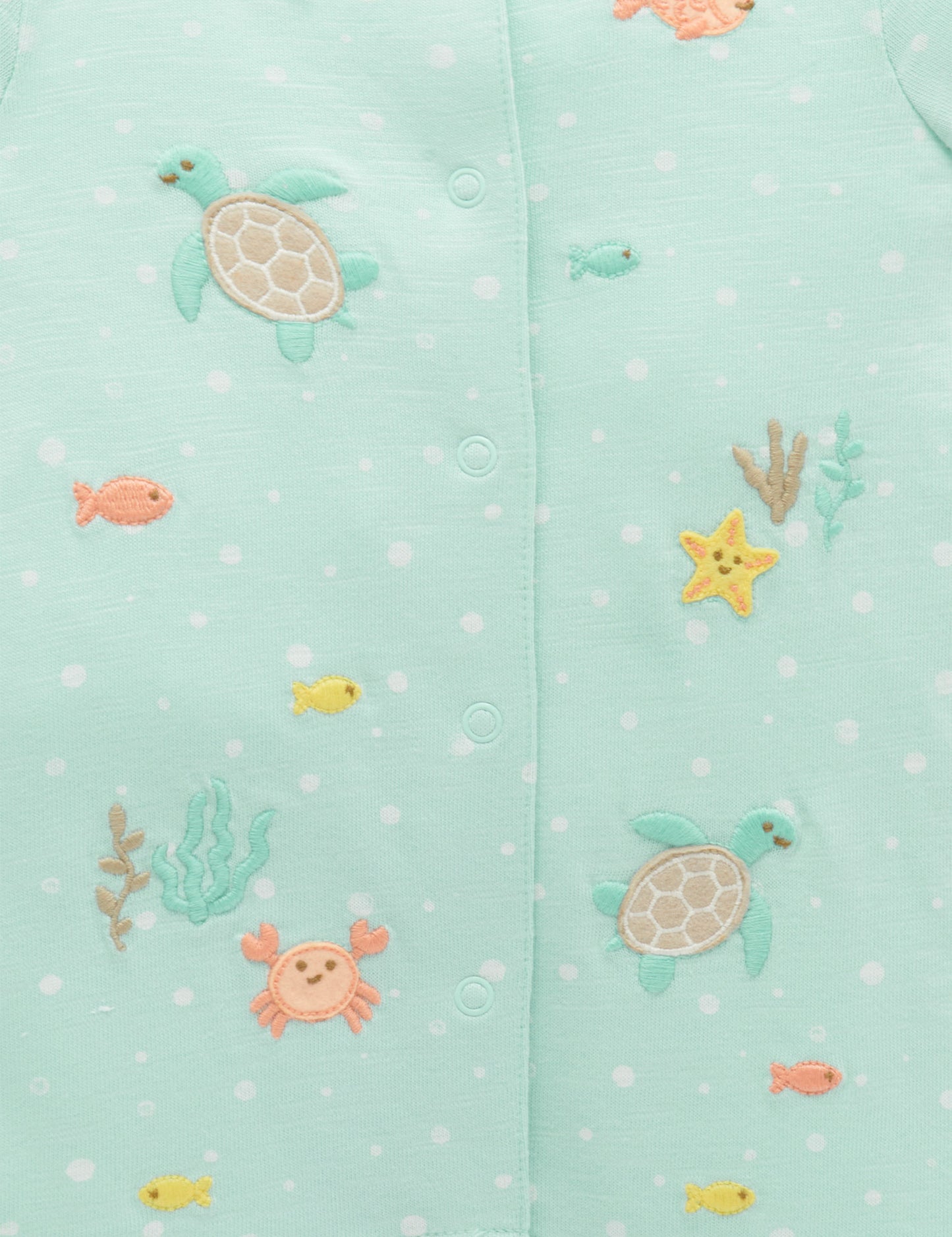 Organic Under The Sea Shortie Romper