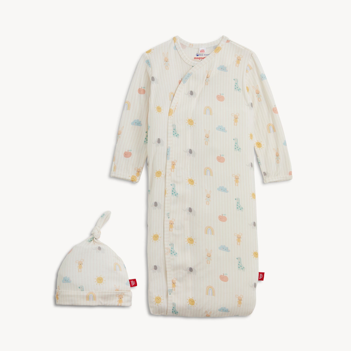 Pink Lullaby Sky Magnetic Gown + Hat Set