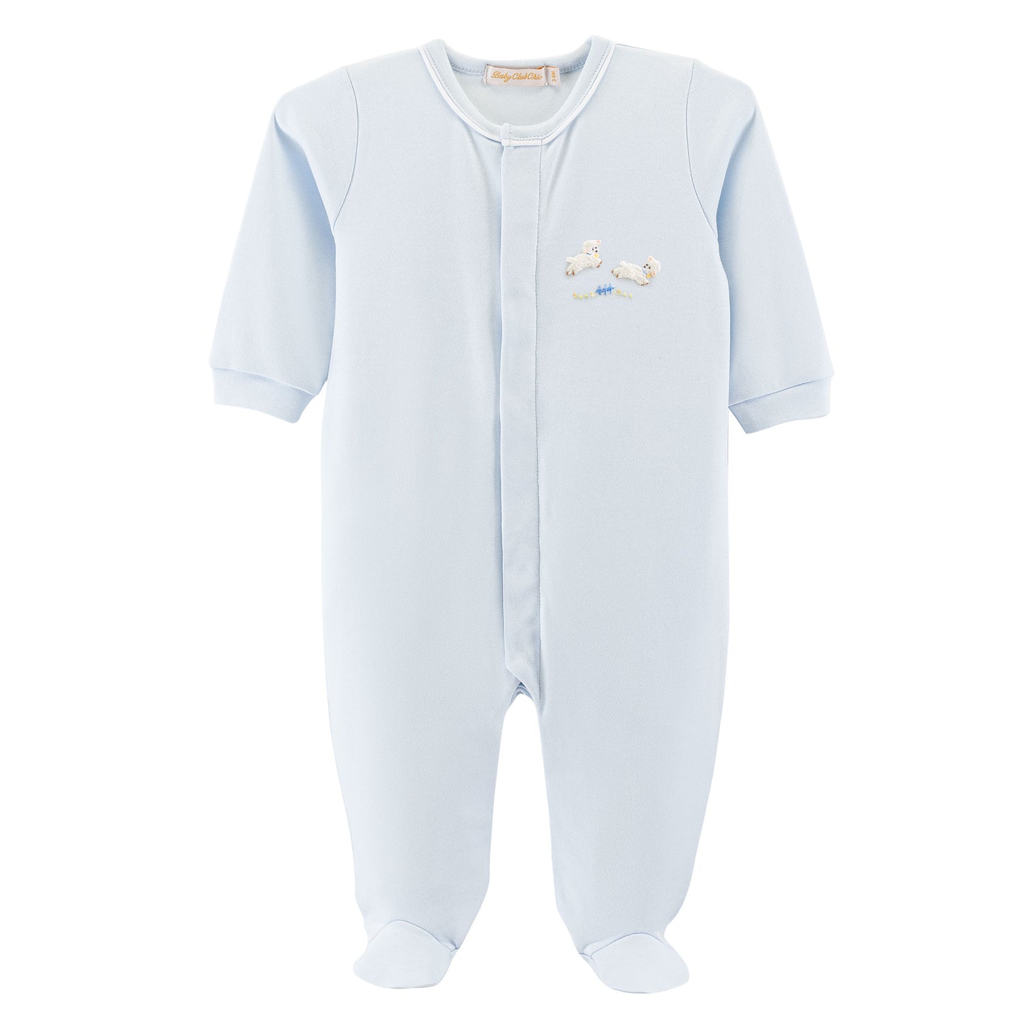 Blue Baby Lambs Pima Footie