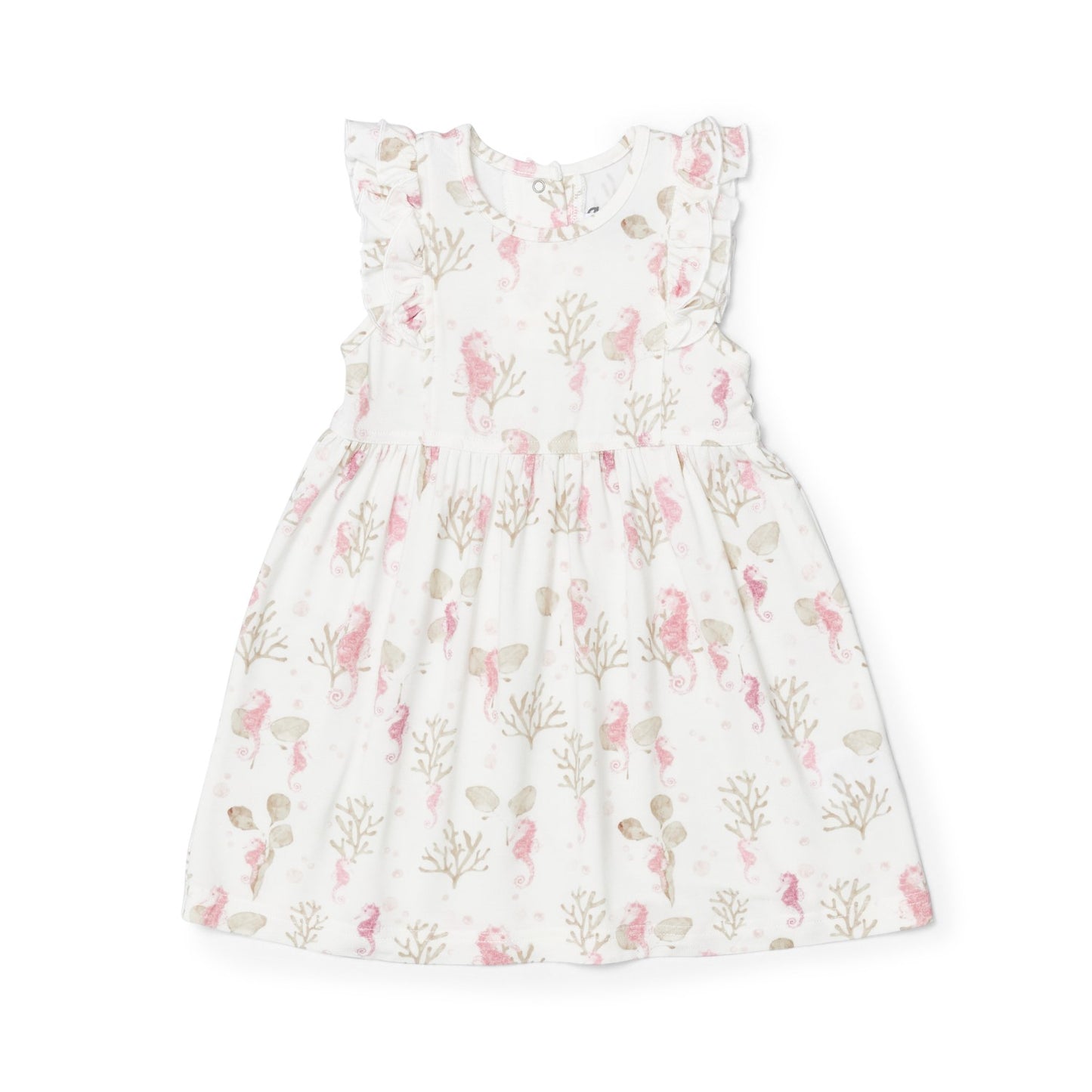 Seahorse on Cream Modal Dress