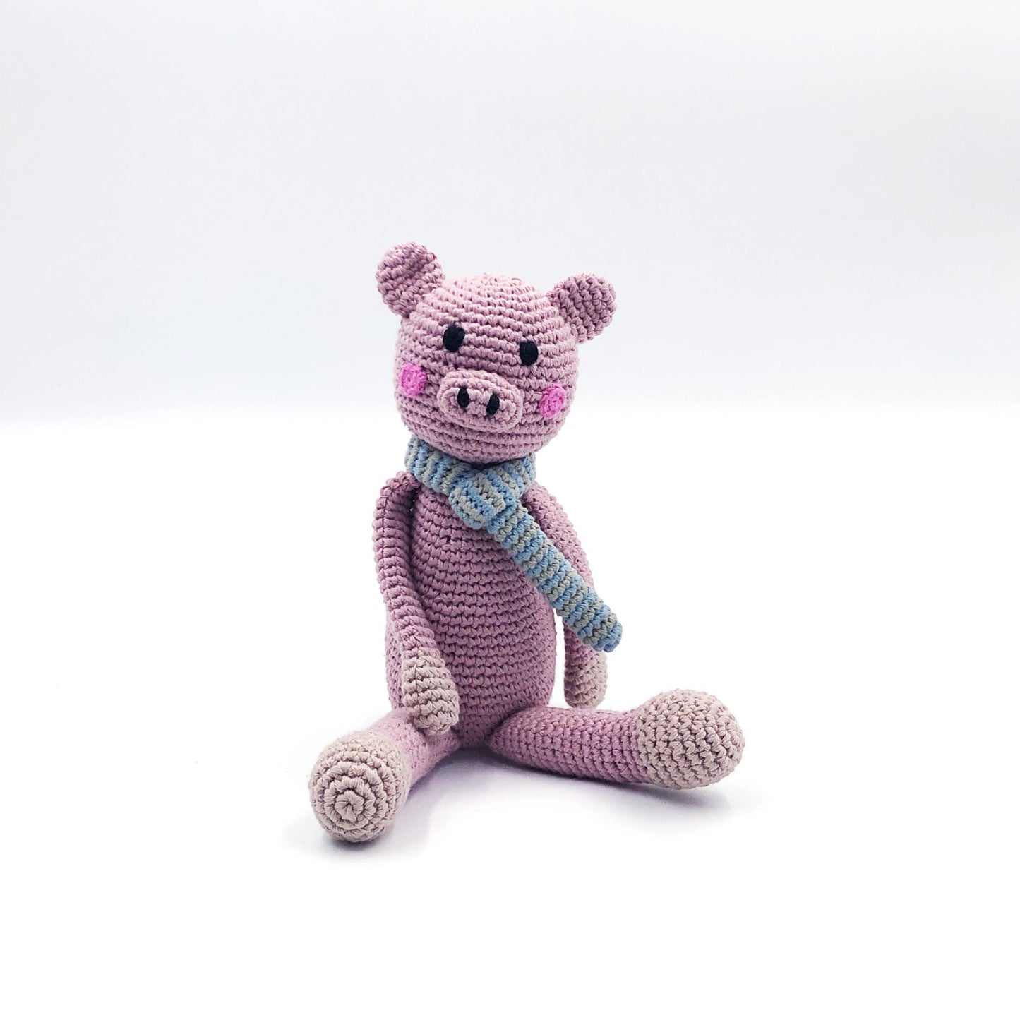 Knitted Pig Rattle