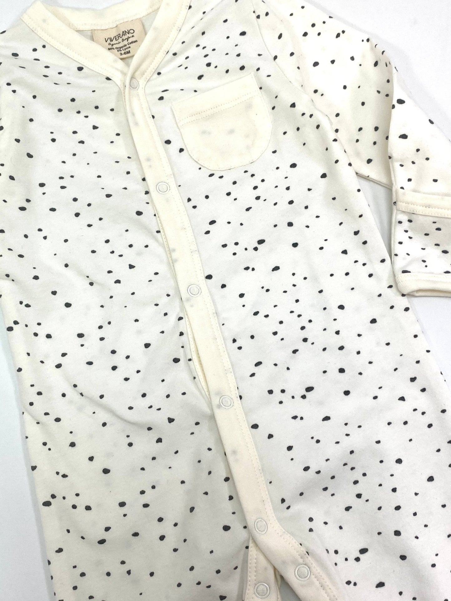 Pebble Print Baby Coverall Romper