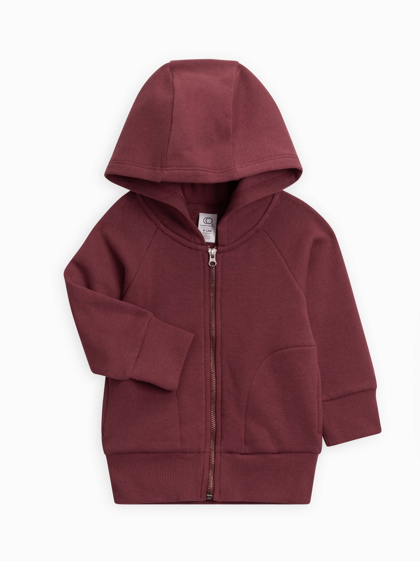 Organic Max Fleece Zip Hoodie - Plum