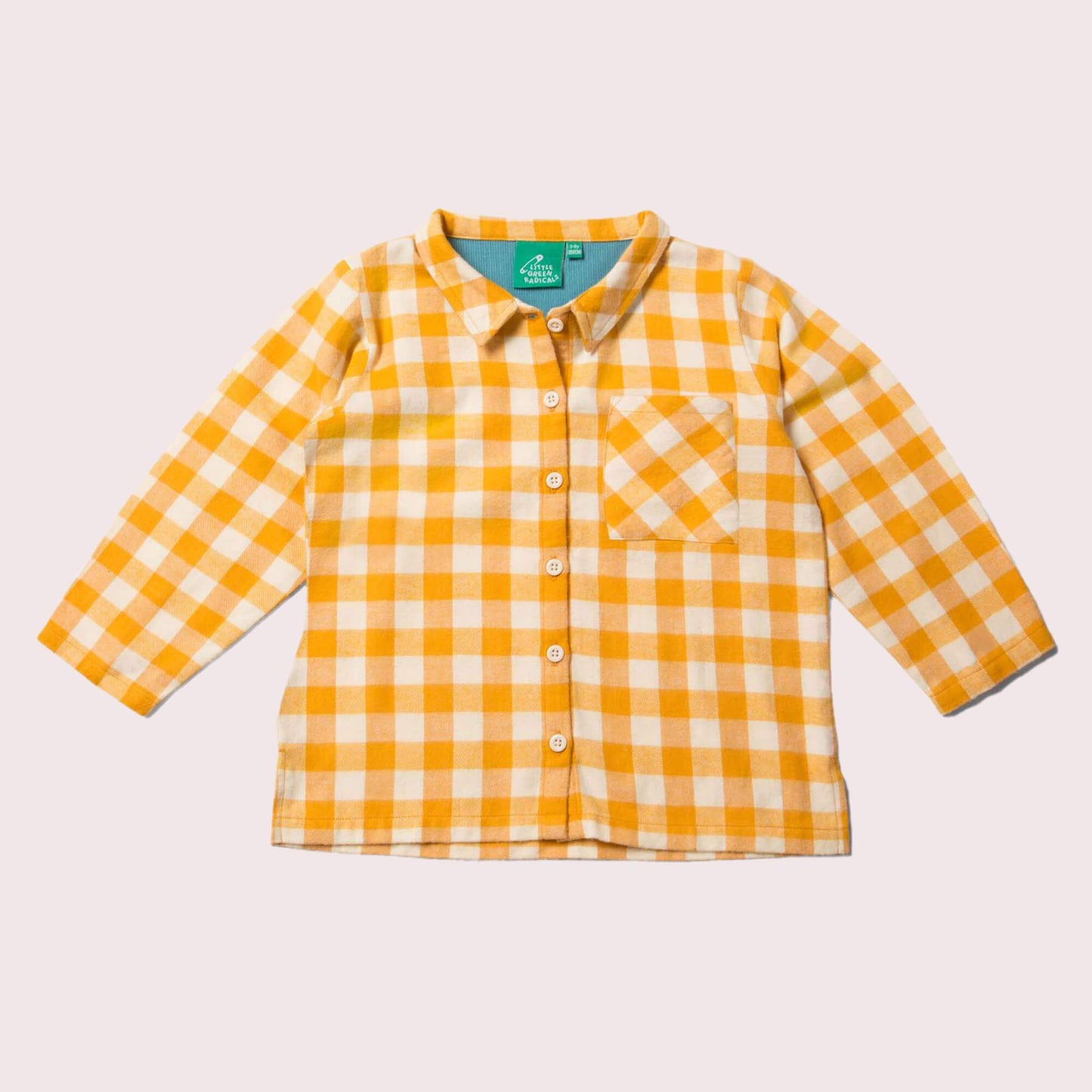 Organic Flannel Golden Check Shirt