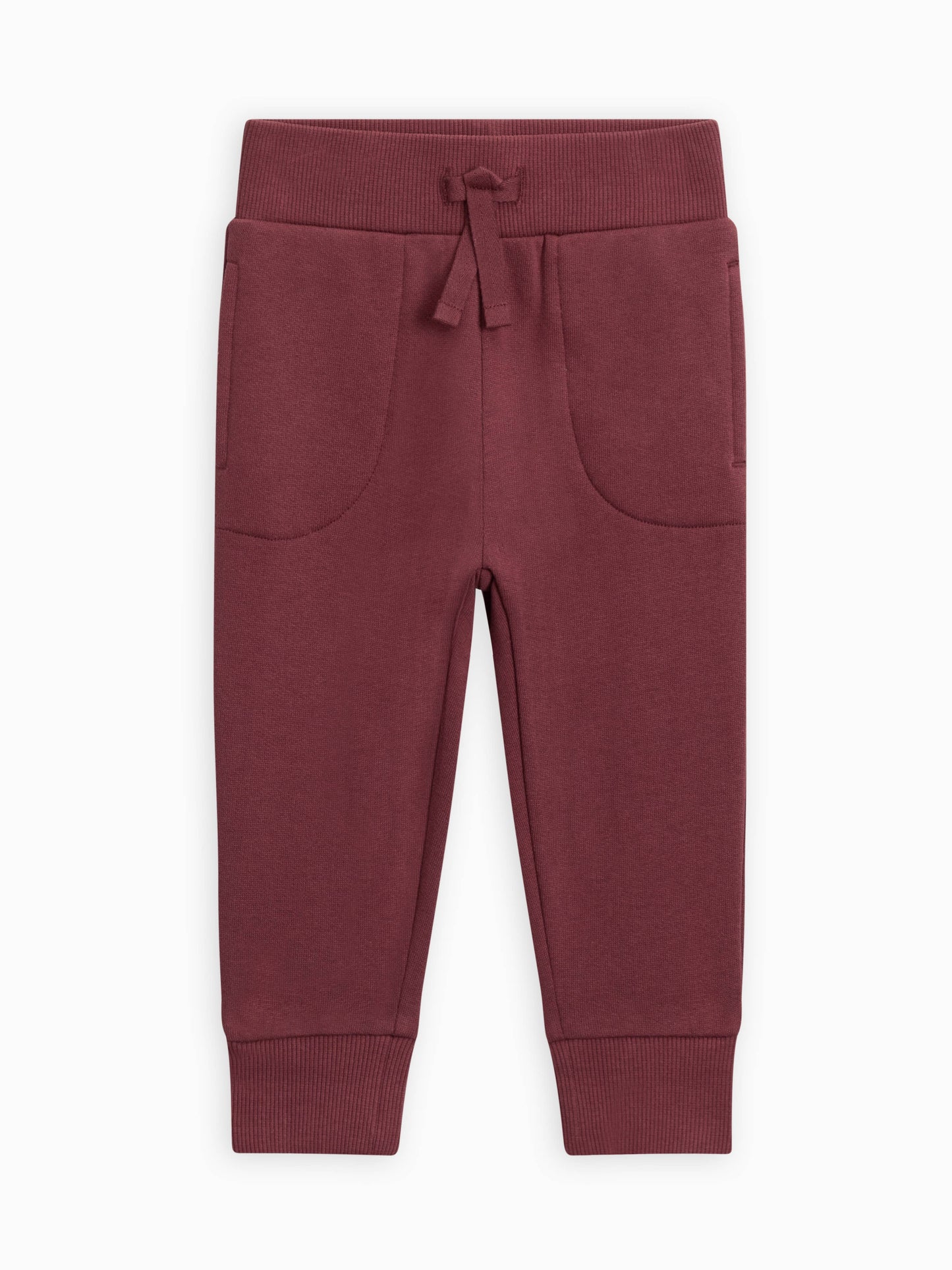 Organic Basin Fleece Joggers - Plum