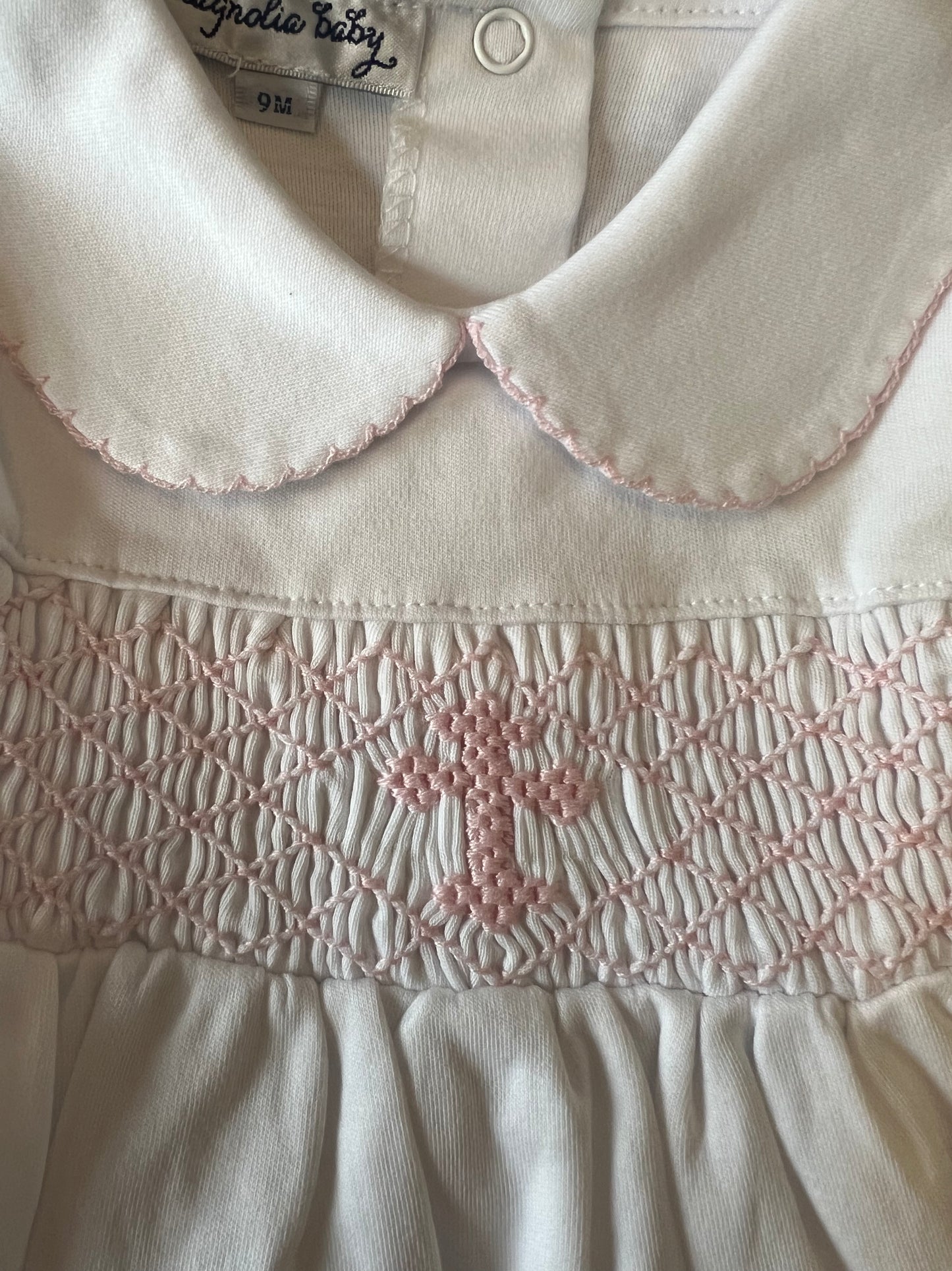 Blessed Pink Smocked Lined Dress w/ Bloomers