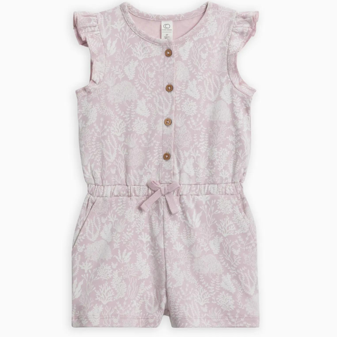 Shaye Romper - Coral Reef / Wisteria