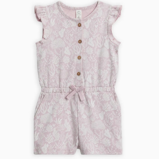 Shaye Romper - Coral Reef / Wisteria