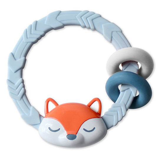 Ritzy Fox Silicone Teether Rattle