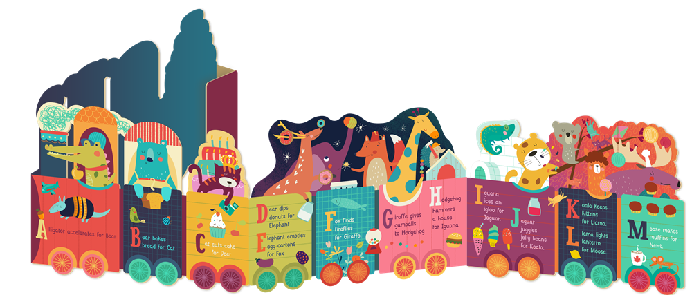 Alphatrain Board Book