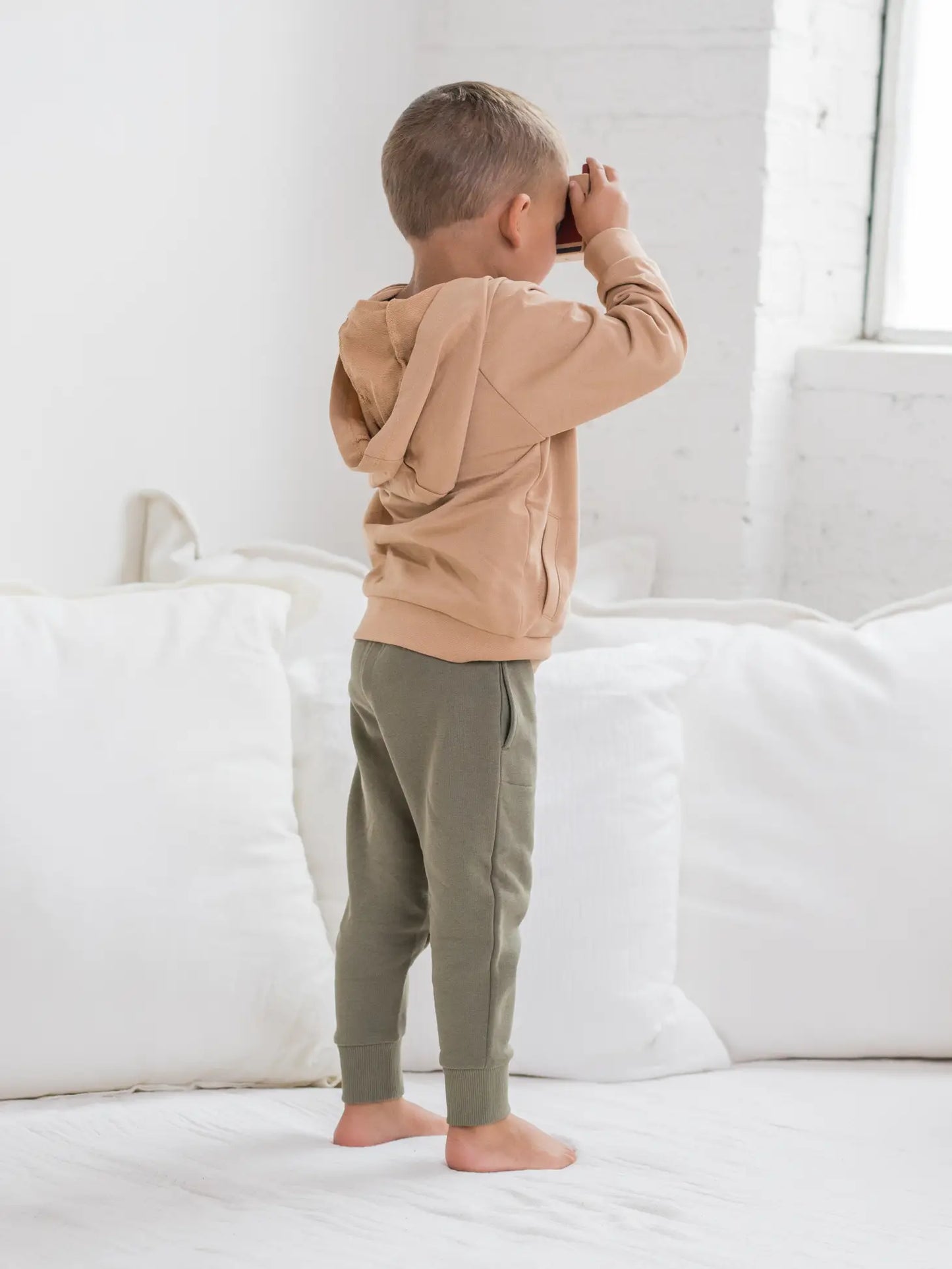 Ashland French Terry Hooded Pullover - Tan