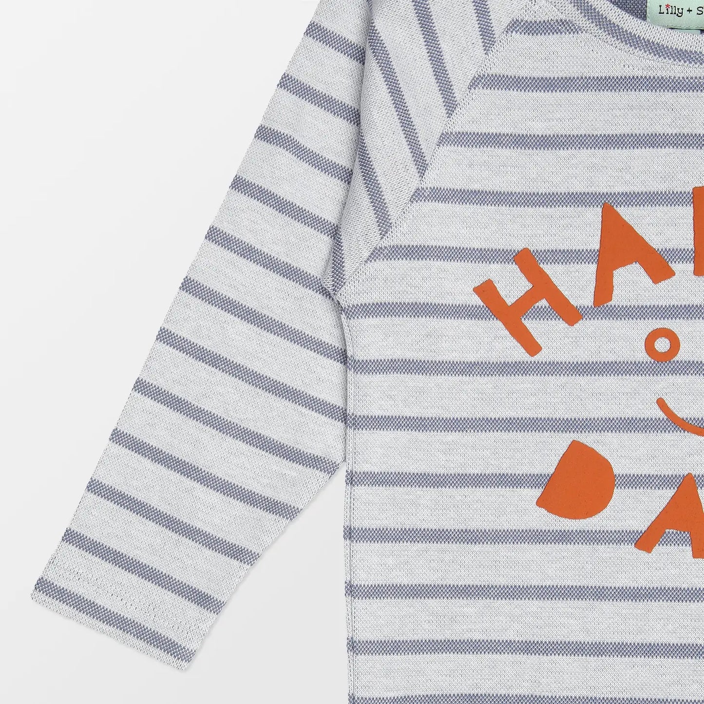 Organic Happy Days Textured Stripe Shirt