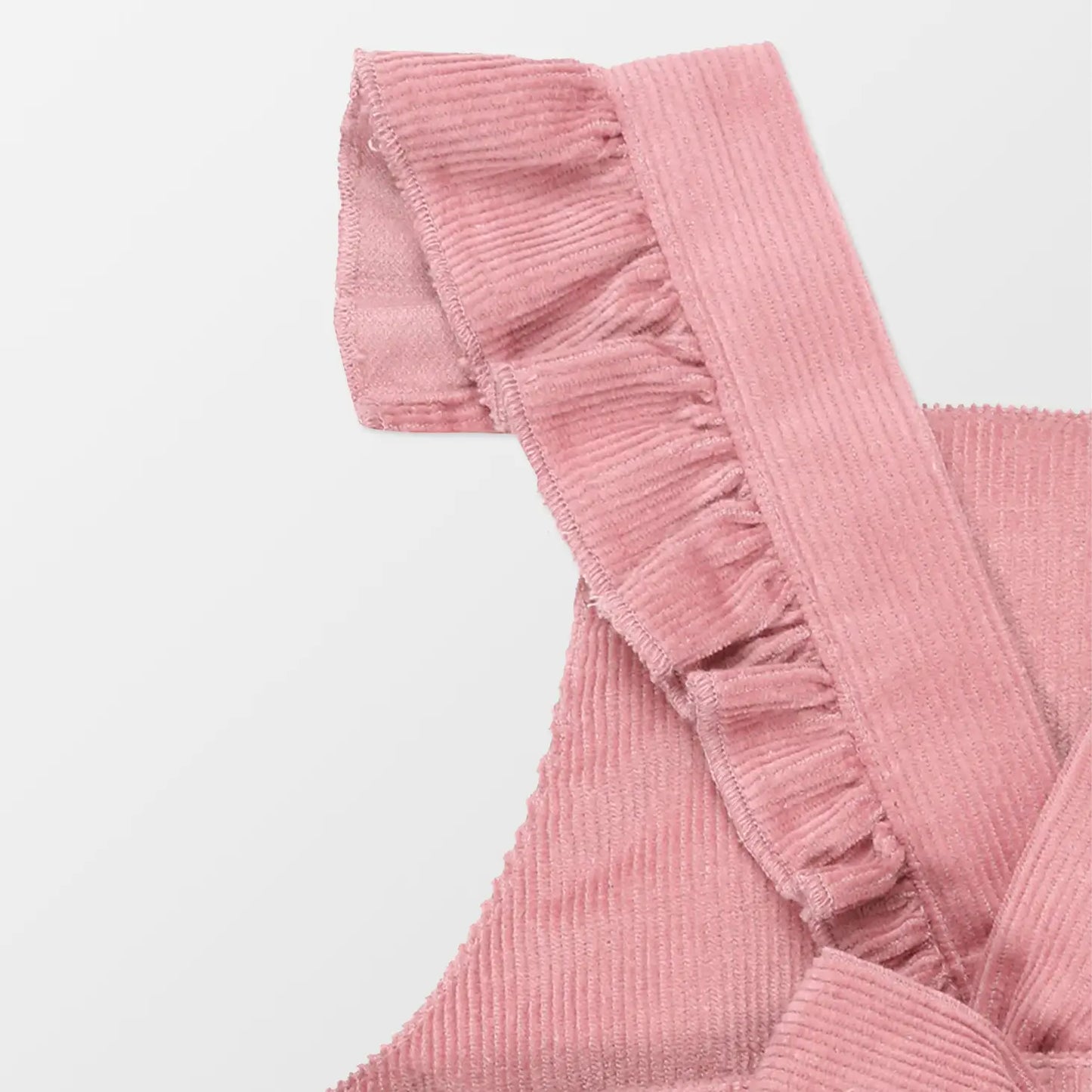 Organic Pink Frill Needlecord Bubble