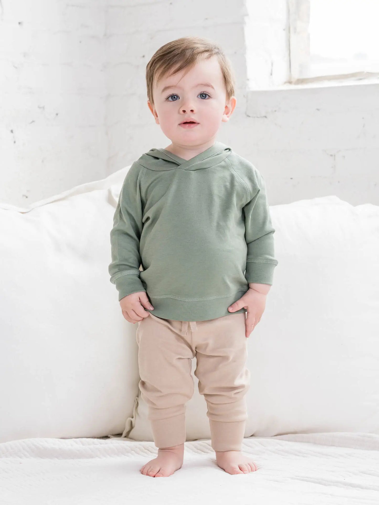 Madison Hooded Pullover - Thyme