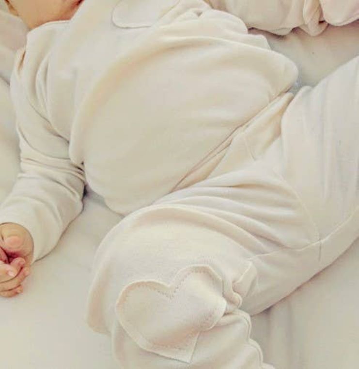 Unbleached, Undyed Organic Unisex Baby Pants/Leggings