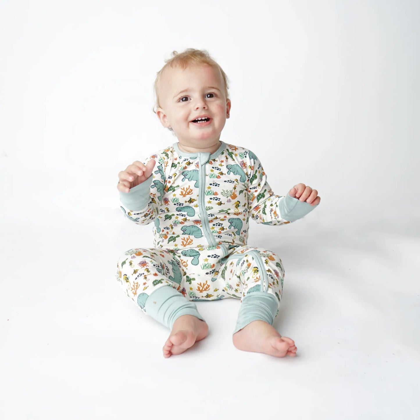 Manatee Bamboo Convertible Pajamas