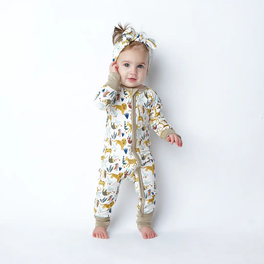 Jungle Friends Bamboo Convertible Pajamas