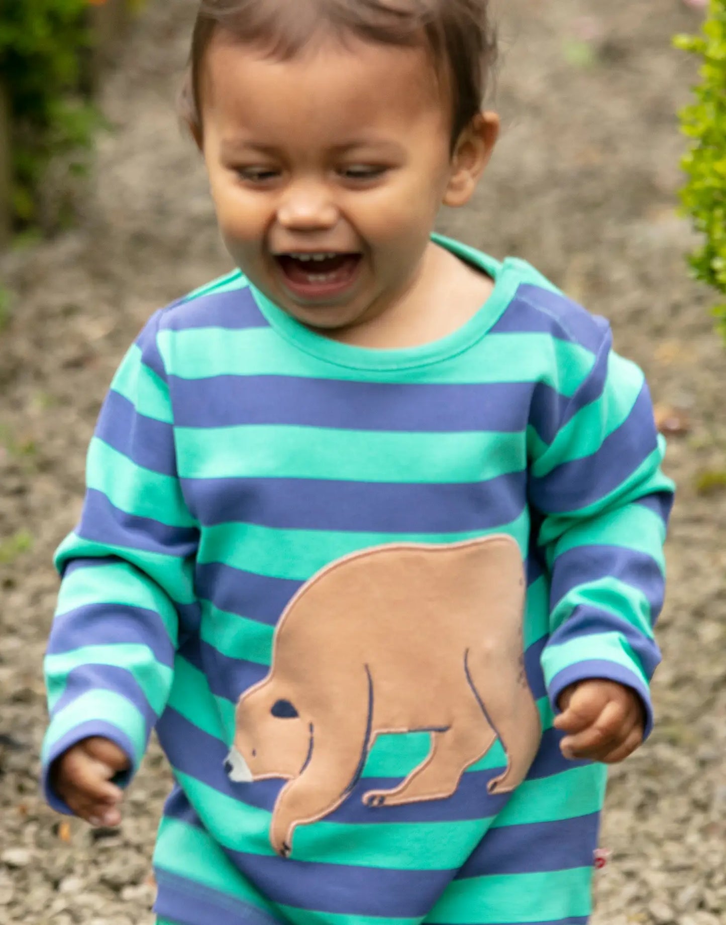 Organic Mountain Bear Long Sleeve Shirt