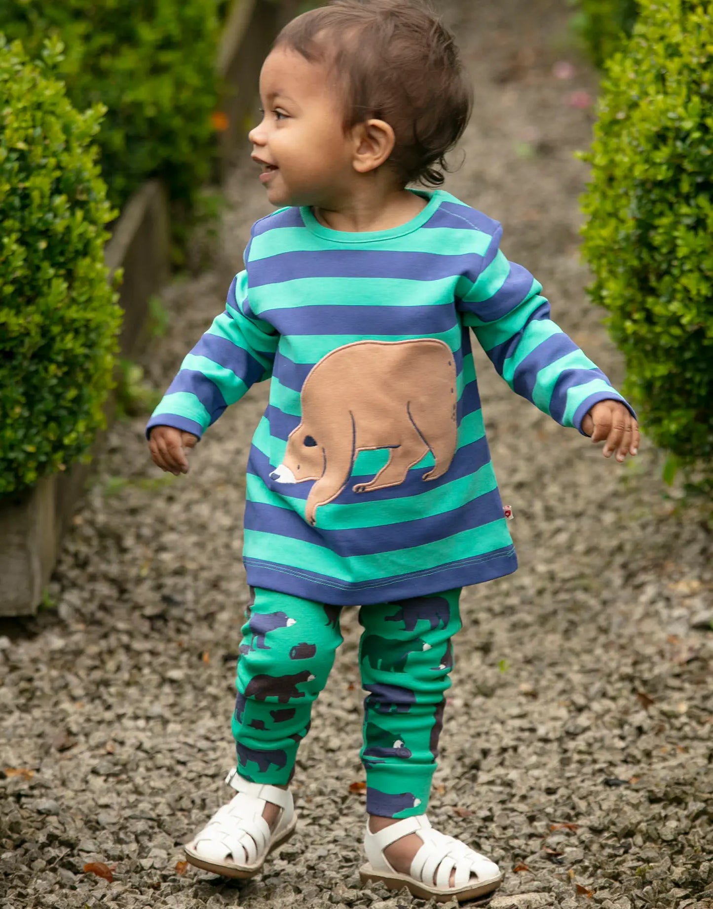 Organic Mountain Bear Long Sleeve Shirt