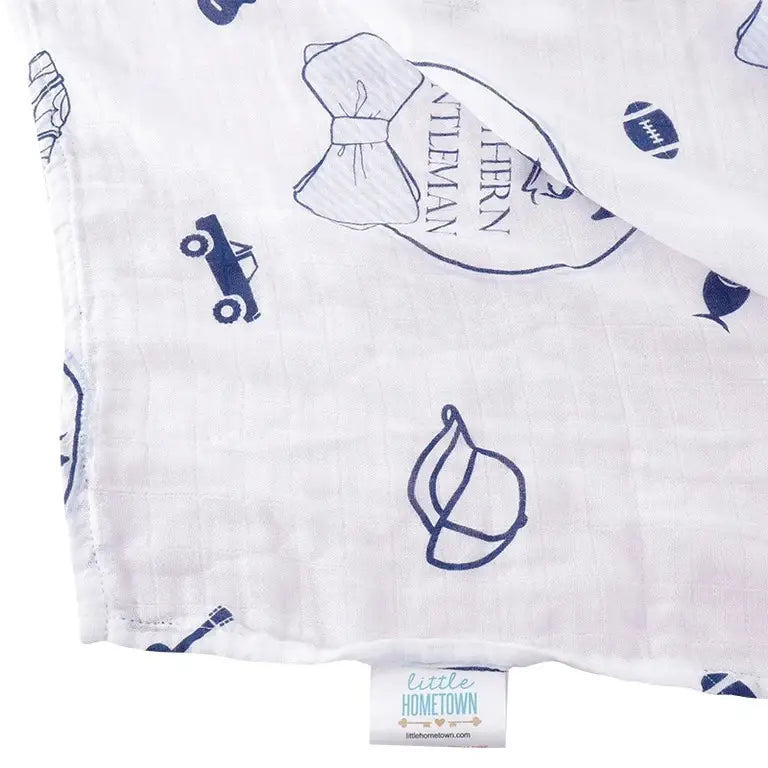 Southern Gentleman Swaddle Blanket