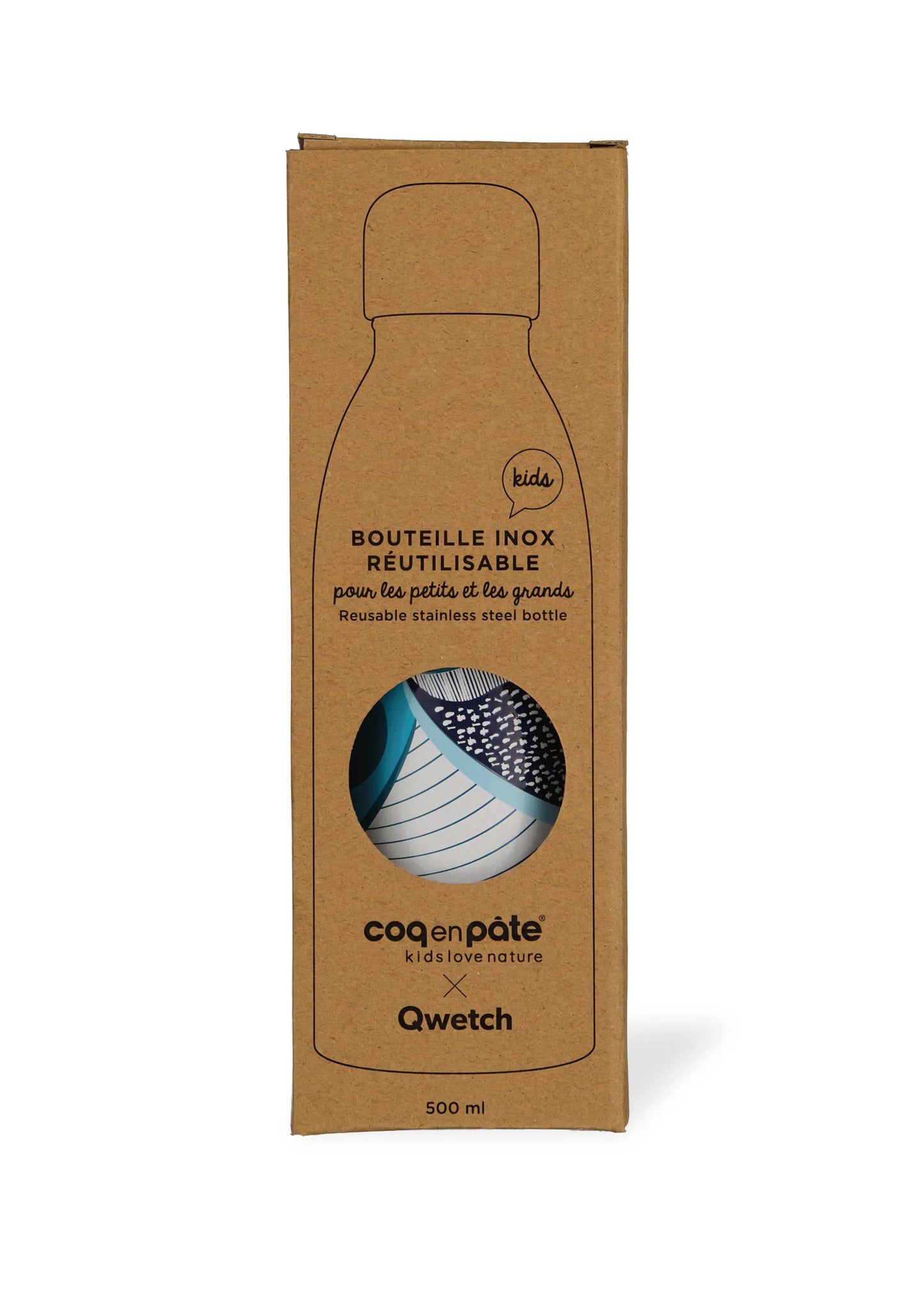 Reusable Stainless Steel Drinking Bottle - Whale