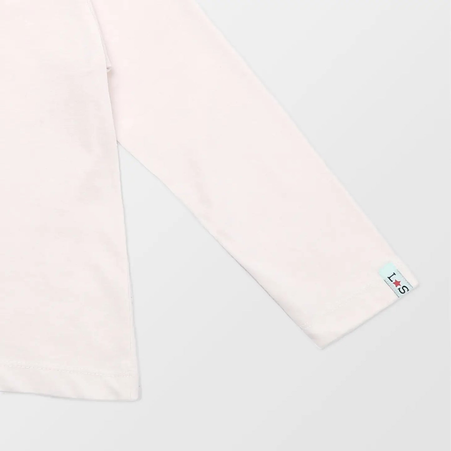 Ecru Top with Ruffle Neck