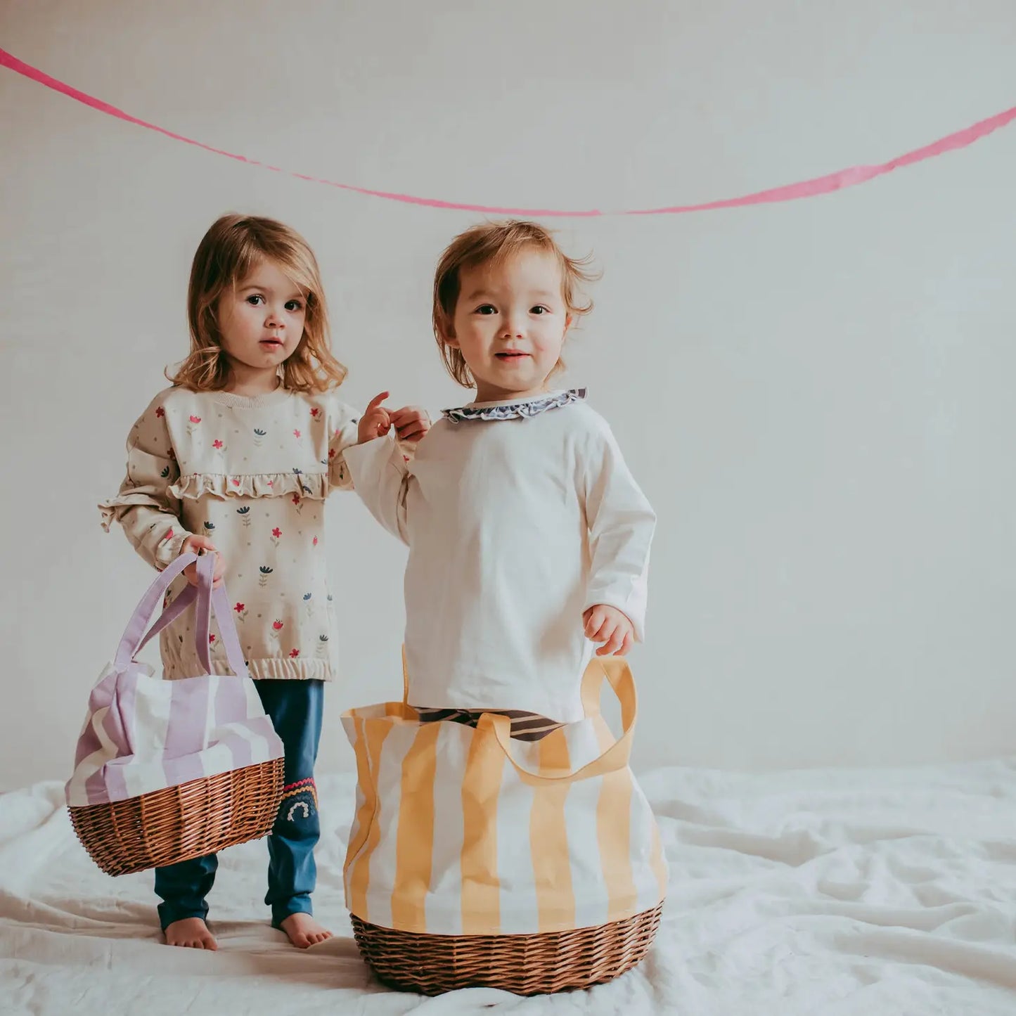 Ecru Top with Ruffle Neck