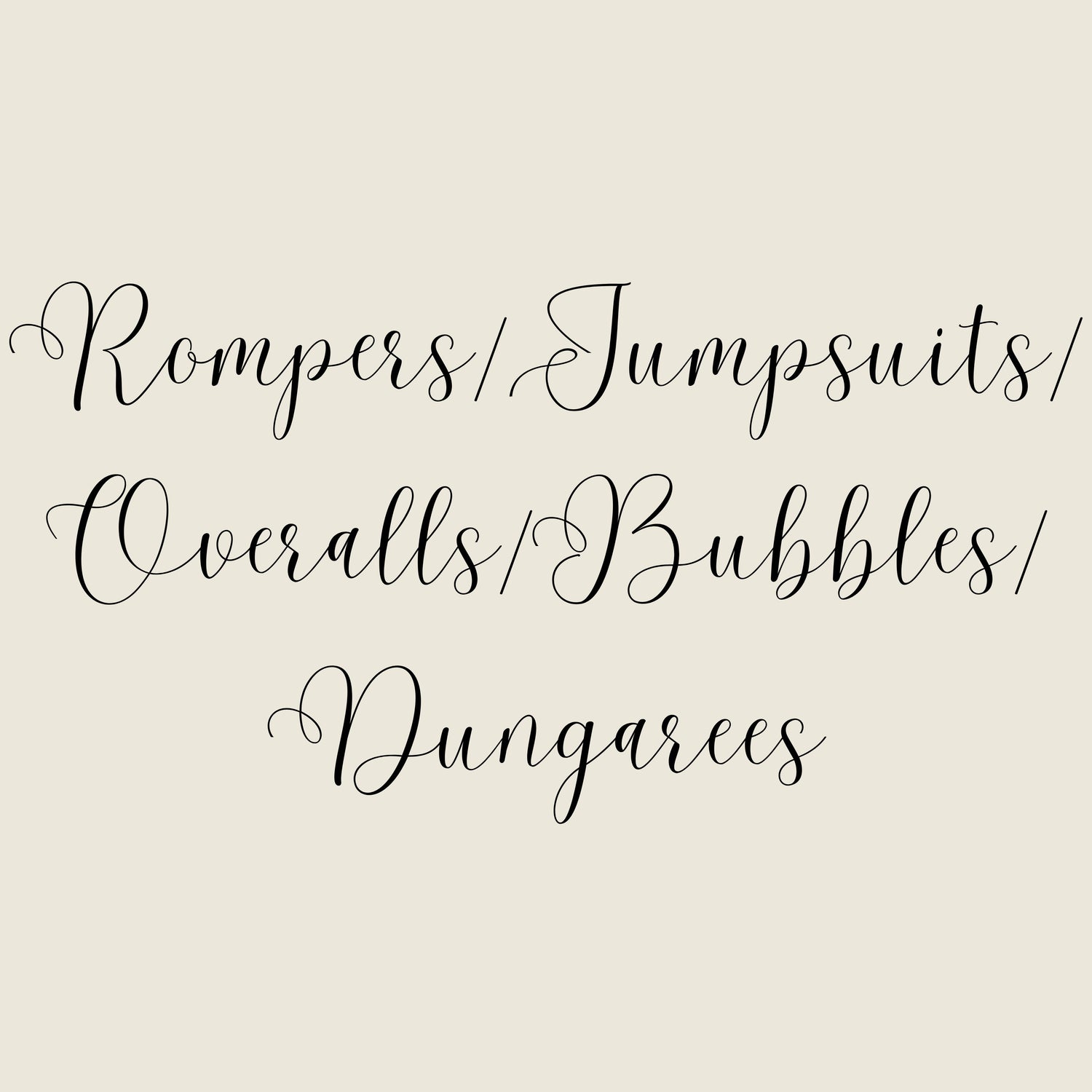Rompers/ Jumpsuits/ Overalls/ Bubbles/ Dungarees