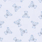 Baby's Teddy Blue Smocked Pima Footie
