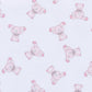 Baby's Teddy Pink Smocked Pima Footie